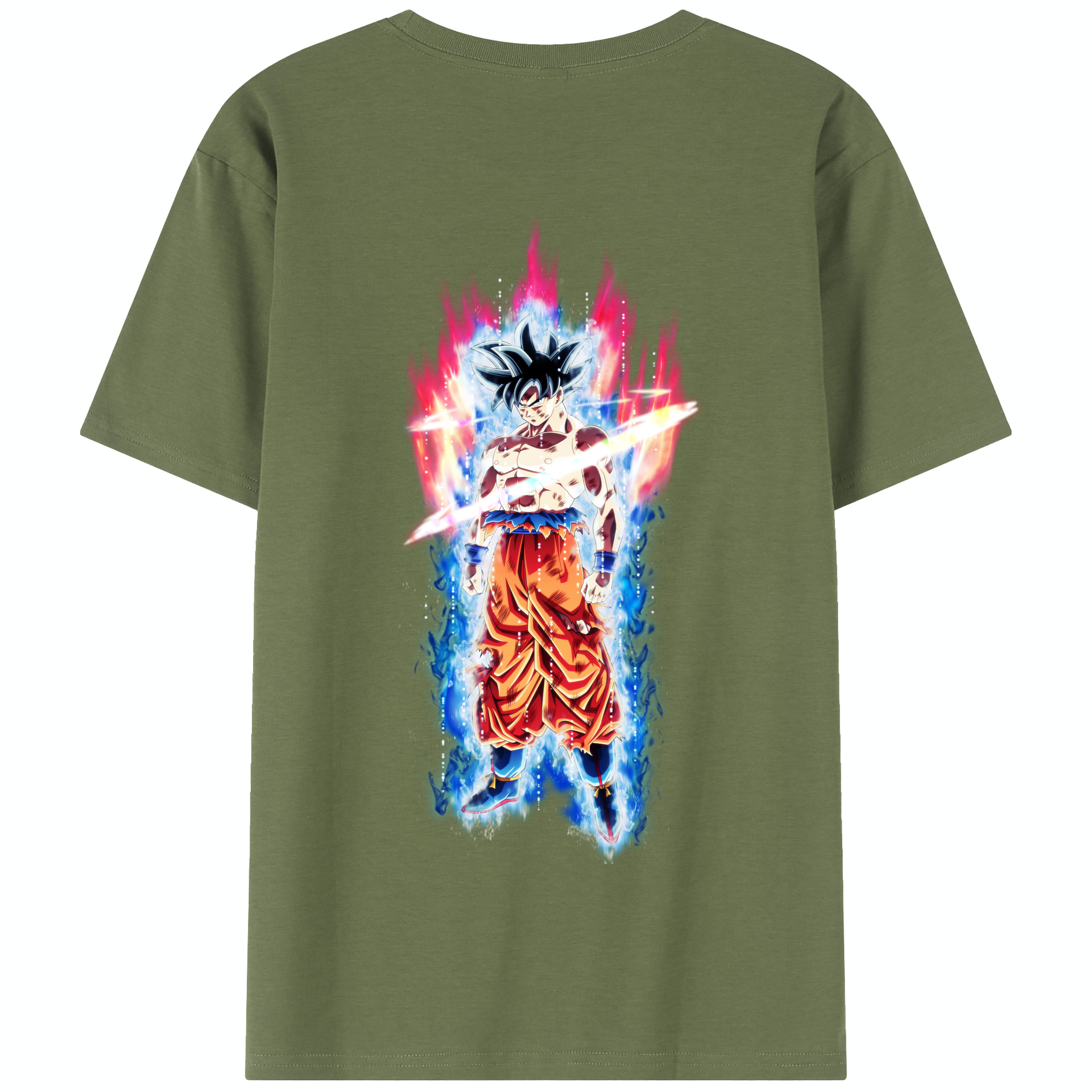 （画像用） ドラゴンボール 孫悟空（そん ごくう）Son Goku カカロット DRAGON BALL Kakarotto 綿100％半袖Tシャツ（背面プリント）